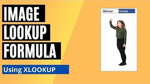 Create an image lookup in Excel with the XLOOKUP function