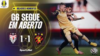 SPORT EMPATA NO FIM E DIVIDE PONTOS COM O DRAGÃO! | Atlético-GO 1x1 Sport | Melhores Momentos