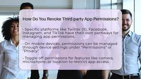 How Do You Revoke Third-party App Permissions? - Everyday-Networking