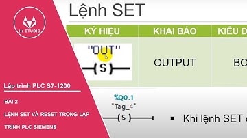 Lệnh set và reset trong lập trình PLC siemens S7 1200 Bài 2