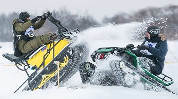 Big battle of the cheapest, DIY and custom winter vehicles: sleds, snowmobiles and snowbikes!