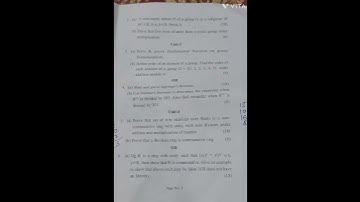sem 4 maths paper cluster University of Jammu