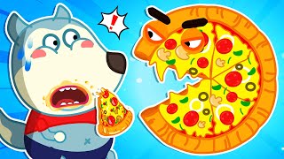 Lycan Created the Giant Pizza Monster! Healthy Habits for Kids 🐺 Funny Stories for Kids @LYCANArabic