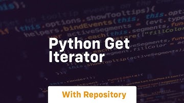 python get iterator