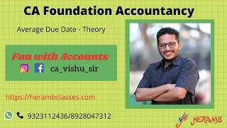 CAF - Average Due Date Theory discussion by CA Vishwanathan H Iyer