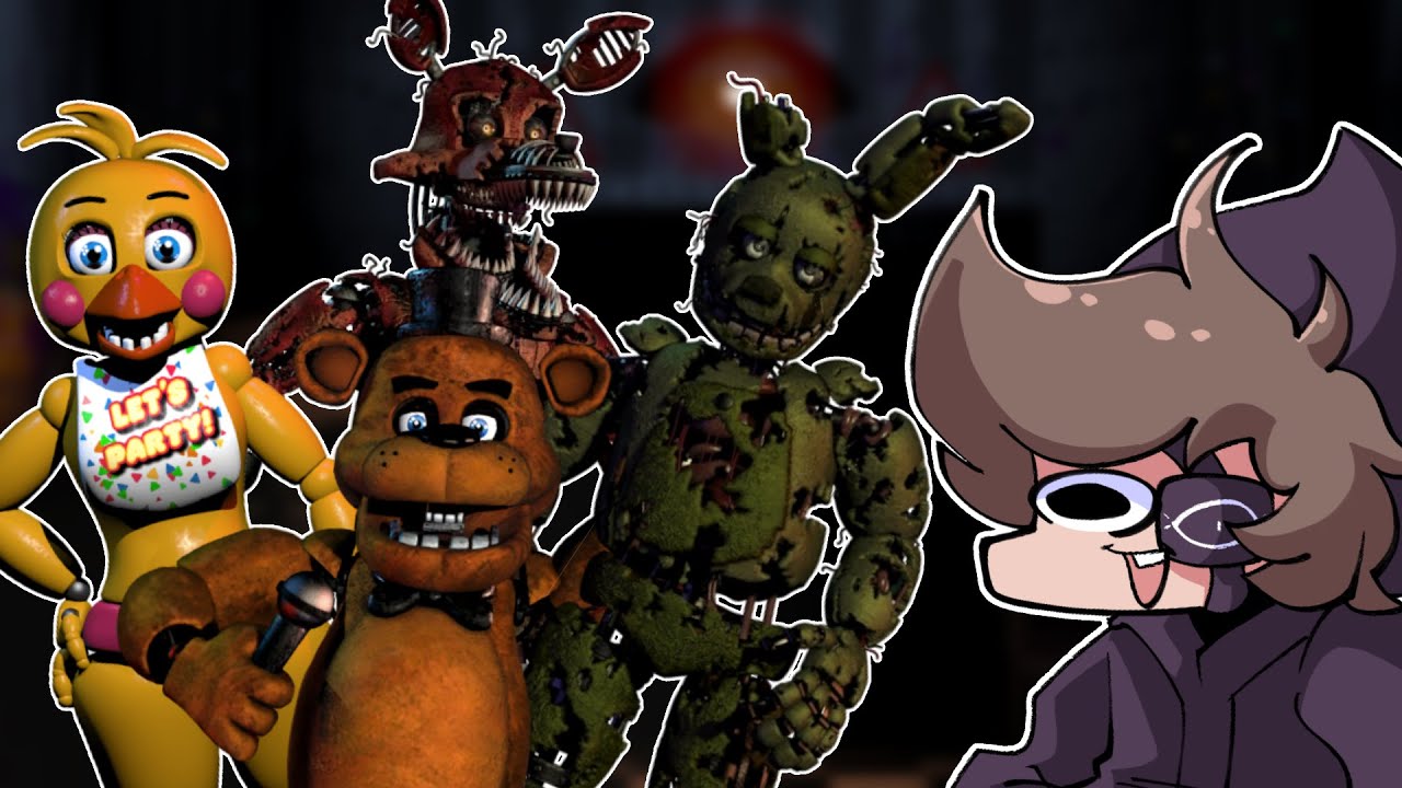 Playing Five Nights at Freddy's for the FIRST TIME! (Five Nights at Freddy's 1/2/3/4)