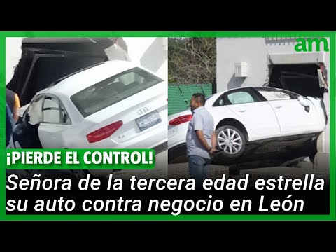 Mujer de la tercera edad SE ESTRELLA con negocio en León