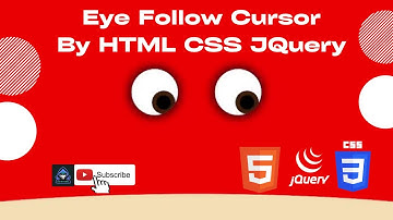 Eye follow Cursor by Html css & Jquery | codewithkunal404
