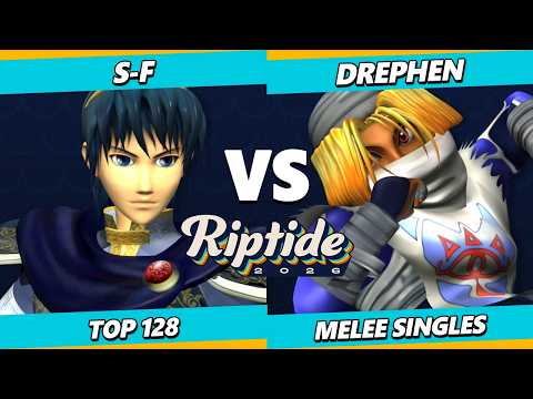 Riptide 2026 - s-f (Marth) Vs. Drephen (Sheik) Smash Melee - SSBM