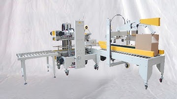 H-type carton cases folding sealing MC with automatic adjusting system for different cartons 工字性封箱機