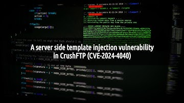 A server side template injection vulnerability in CrushFTP (CVE-2024-4040)