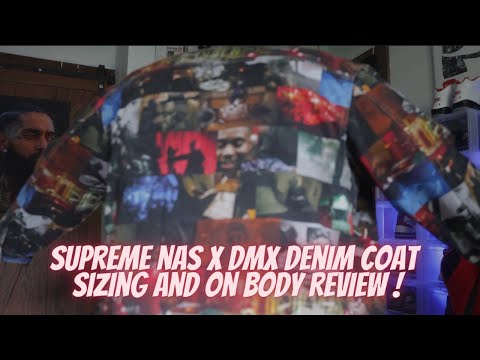 SUPREME NAS AND DMX COLLAGE DENIM CHORE COAT REVIEW - YouTube