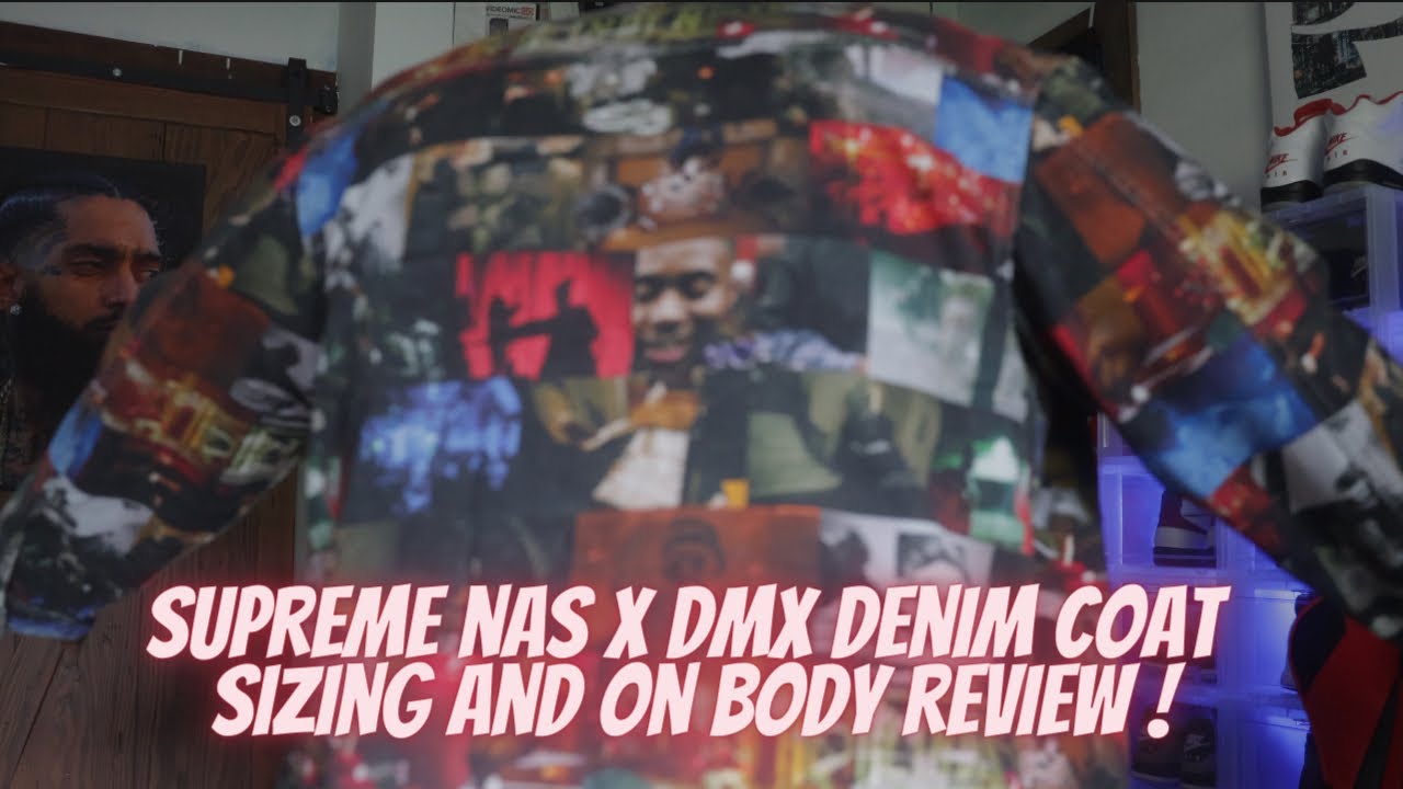 SUPREME NAS AND DMX COLLAGE DENIM CHORE COAT REVIEW 