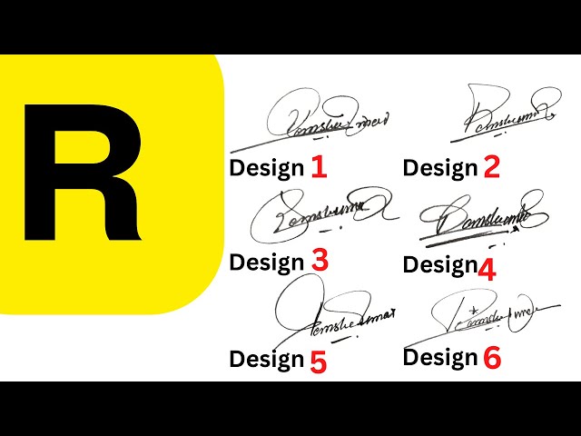 Easiest way to create a (fake) handwritten signature for logo? :  r/graphic_design