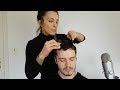 Asmr experimental hairstyles  hair play