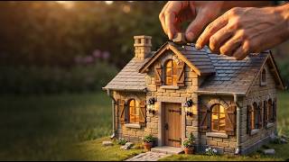 Building a Miniature Luxury Stone Castle from Scratch | Hyper-Realistic Construction Timelapse (8K)