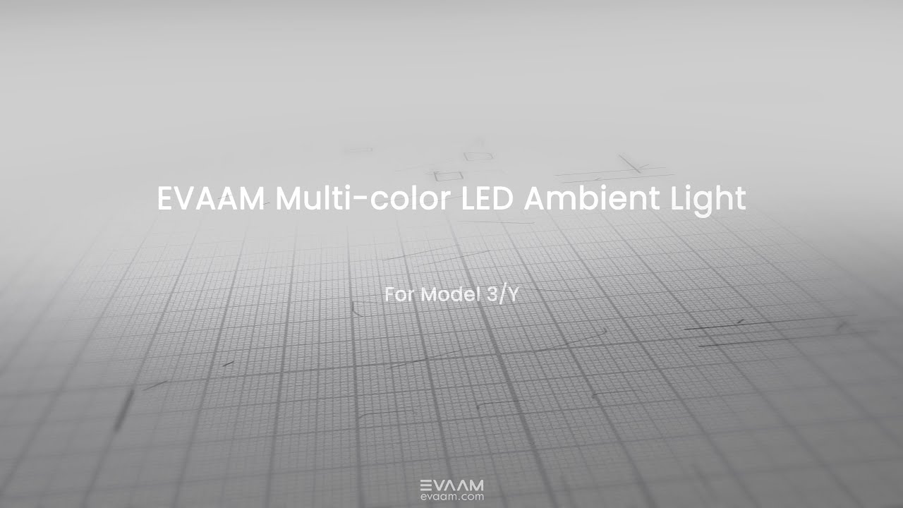 EVAAM® Multi-color LED Ambient Light for Tesla Model 3/Y (2021-2023)