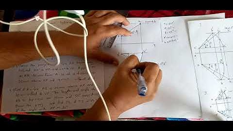 Engineering Graphics : projection of Lines 4