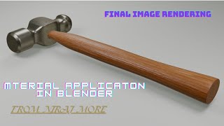 Part 2 of the Hammer making in blender. Material application and image rendering. screenshot 5