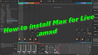 install Max for Live | .amxd file | Ableton Live 12