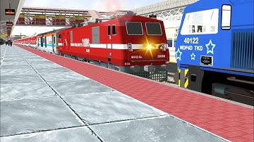 Loco Change Electric To Diseal at Ajmer Rajdhani Express In IR- MSTS Game play 2022 || Open Rails ||