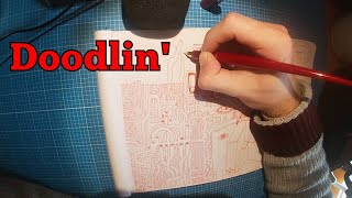 ASMR - New Red Fountain Pen Part 2 - Scratchy Pen Sounds and Whispering