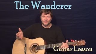 The Wanderer (Dion) Easy Guitar Lesson How to Play Tutorial
