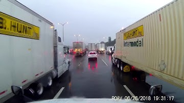 Nasty Freeway Semi Crash || ViralHog