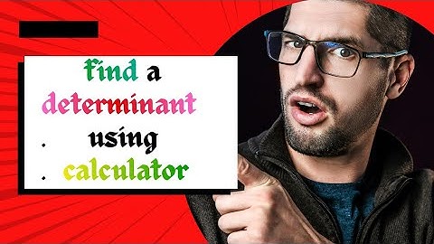 😱FIND A DETERMINANT USING CALCULATOR //😱 FOR  B.Tech & ENGINEERING MATHEMATICS // QUICK & METHOD 💯💯