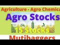 🔴  Agro Stocks |  Multibagger Stocks from Agricultural Sector | Agriculture Stocks |  Agro Chemical