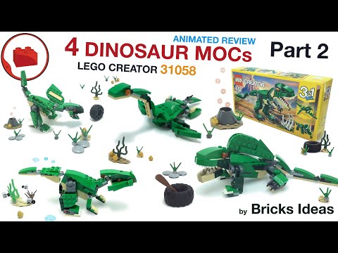 LEGO MOC 8 in 1 - Dinosaurs - Lego Creator 31058 MOCs by Bricks Ideas