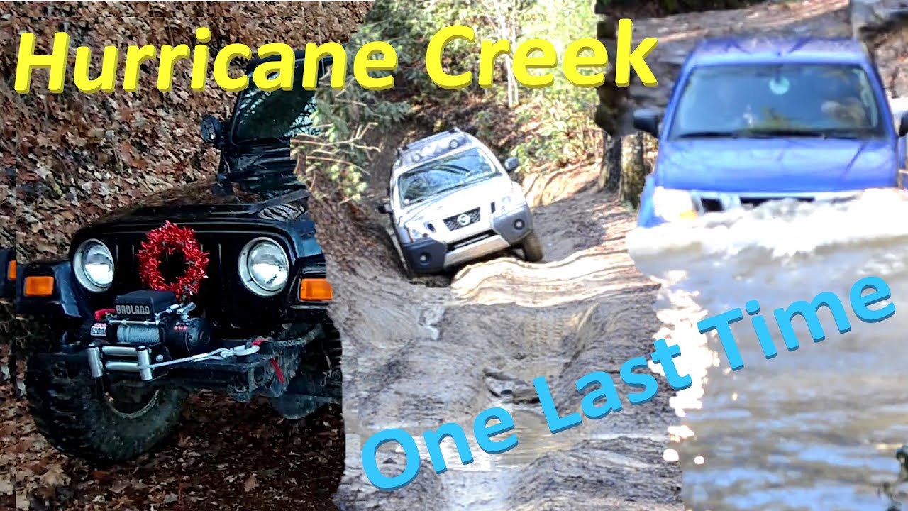 Two Stock Nissans Take on Hurricane Creek! (And my Jeep of course!) 