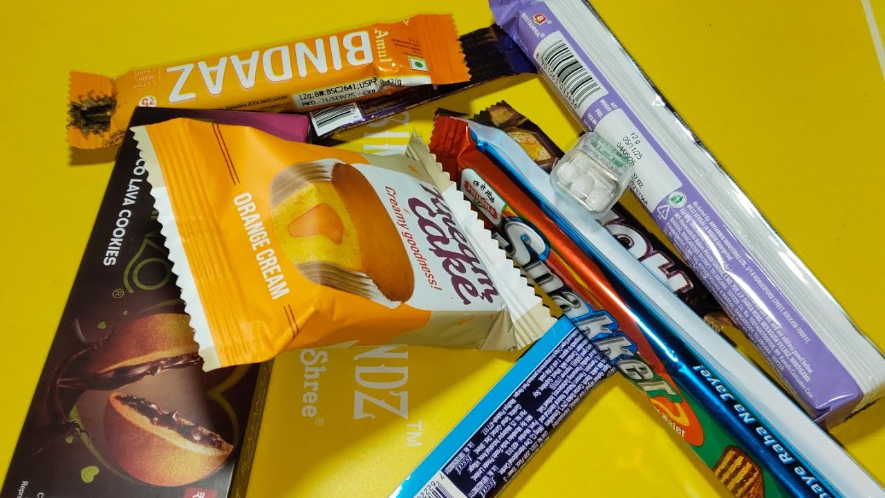 Satisfying Video Asmr Unboxing GIANTSweets Chocolate and Rainbow Lollipops with Candy Cutting Asmr.