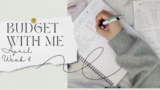 Budget With Me for April Week 4 | Weekly Cash Budget | Server Income | Michelle Marie Budgets