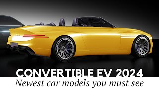 8 New Convertible Cars with AllElectric Motors (Review of Specifications)