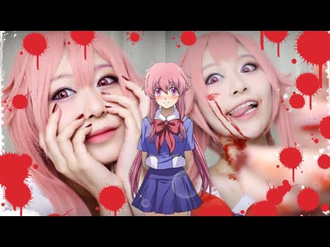 未来日記 我妻由乃コスプレメイク Yuno Gasai Mirainikki Cosplay Makeup By 桃桃 Youtube