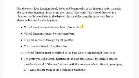 SAITM BCA SEM 4 OBJECT ORIENTED PROGRAMMING USING C++  UNIT 3 LECTURE 7