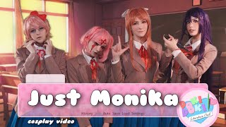 Just Monika косплей видео по игре Doki Doki Literature Club от косбенда \