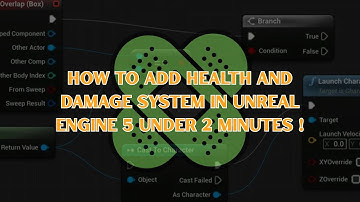 Unreal Engine 5 : How To Add Health & Damage System Under 2 Minutes