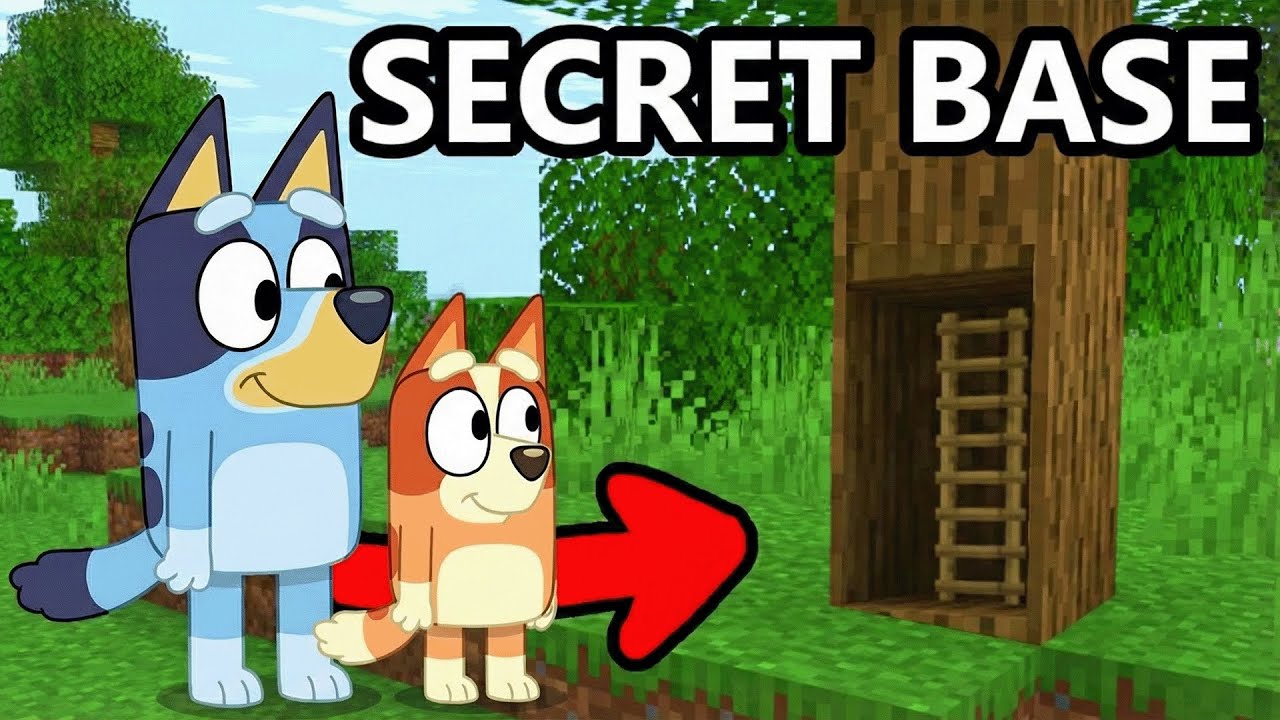 Whats INSIDE BLUEYS NEW Secret BASE IN MINECRAFT?
