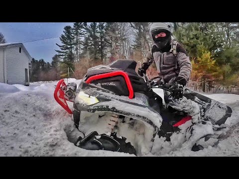 Picked Up a Gen 3 Outlander for the Young Lad! (First Plow Test & Sidewinder Rip)