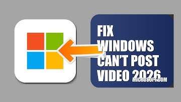 How To Fix Windows Can’t Post Video 2026