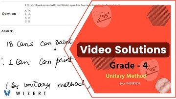 Maths Unitary Method worksheets for Grade 4 - Set 1616393653