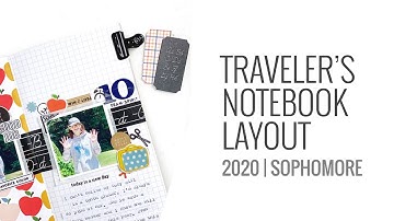 Traveler’s Notebook Layout 2020 | Studio Calico Head Of The Class TN Kit