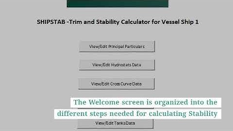 ShipStab Ship Trim and Stability Calculator   TheNavalArch