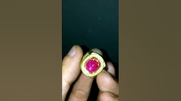 NL2183i-1 | Nhẫn nữ vàng 10k đá ruby sao Lục Yên 5ct - Giá 68 triệu - 0921.400.999