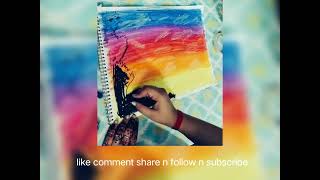 please subscribe my channel give your support 💜 easy street lights oil pastel painting for beginners