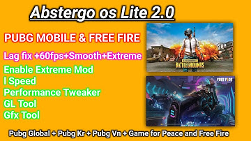 Abstergo OS Lite 2.0 _universe_ 60 Fps _ Lag fix and review -Pubg mpbile and Free fire _ game play