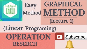 Graphical method || solution of linear programing || (lecture 1) in urdu/hindi