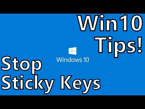 Video: Slå Av Sticky Keys